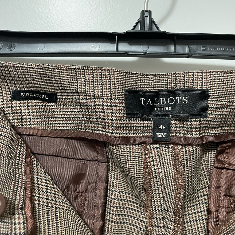 Talbots Brown Striped Slacks - Picture 5 of 5